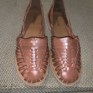 Leather Woven Ballet flats